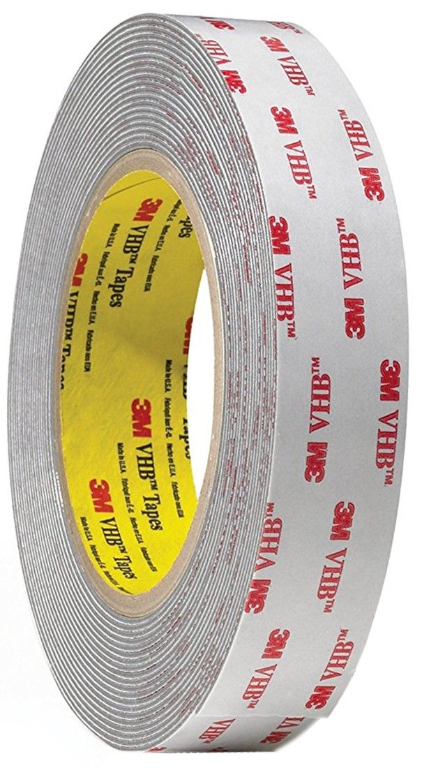 3m 4941 Vhb Conformable Foam Gray Double Sided Tape 3 4 X 36yd 45 Mil