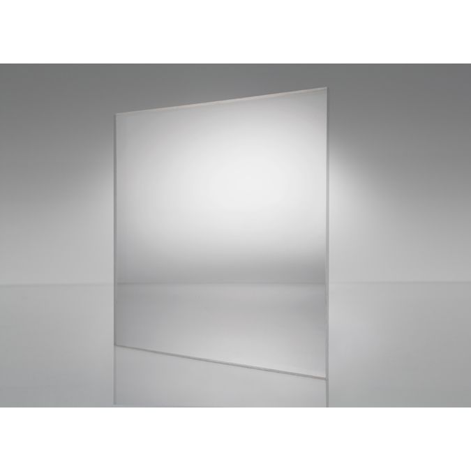 Plaskolite Fabback Clear Mirror Acrylic, 4 X 8 Acrylic Mirror