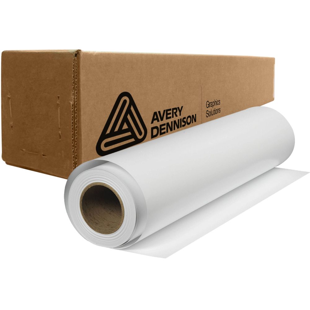 Avery MPI1405 EZ RS Cast Gloss White Vinyl 54" x 50yd 2 mil