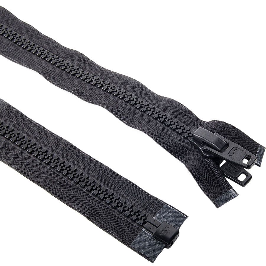 ZipperStop YKK® #10 Molded Plastic Separating ~ Black~ 12 Jacket Zipper-VISLON